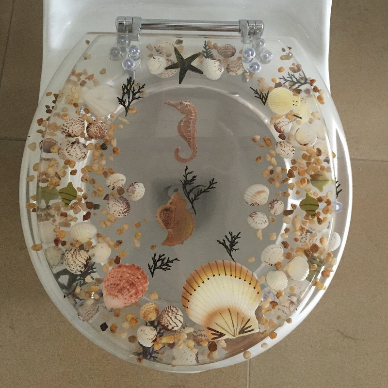 Daniels Bath Sea Treasure Elongated Toilet Seat & Reviews Wayfair